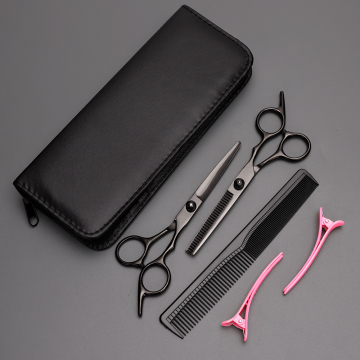 Kit set di forbici per taglio di capelli in acciaio inossidabile salone con trimmer