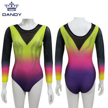 Dynami Ladies' GB189L Floral Fusion Gymnastic Leotard XS