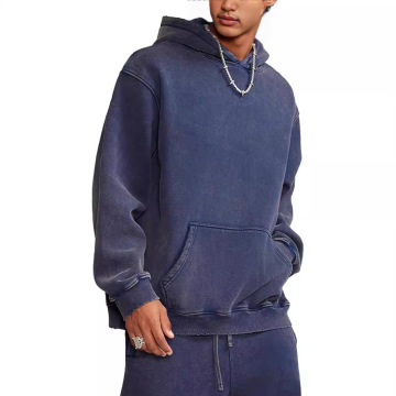 Oversized Cotton Hoodies with Custom Logo Embroidery for Men