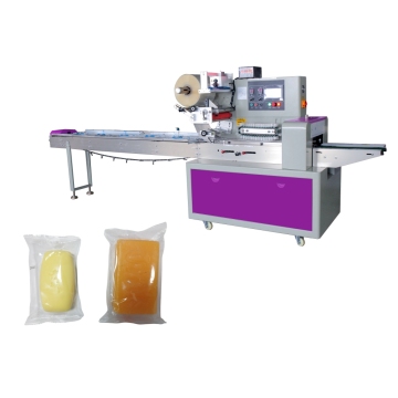 Automatic Small Plastic Pouch Film Wrapping Machine for Chocolate Bar Hotel Round Toilet Soap Paper Gloves