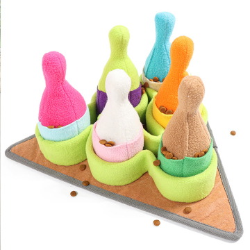 High Quality Creative Bowling Design Durable Dog Sniffing Mat