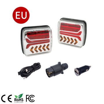 EU AU US RoHS Compliant Wireless LED Trailer Light Kit with Mounting Magnets