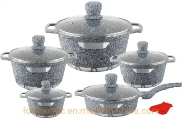 Kitchenware Granite Cookware Set Aluminum 10 Pieces Casserole Set