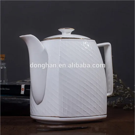 2015 wholesale ceramic plain coffee pot