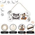 Trick or Treat Kemik Şekilli Köpek Ahşap Kapı Askısı
