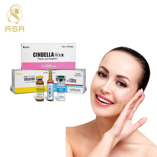 cindella luthione 1200mg vitaminc whitening injection set