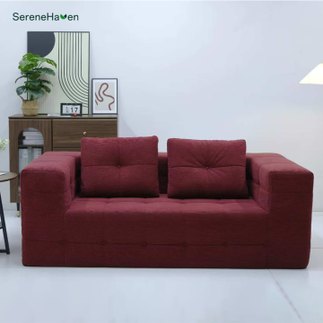 Elegant Two-Seater Sofa with Compressed Structure