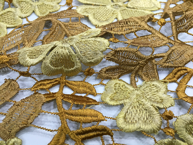 Shiny Poly Guipure Fabric