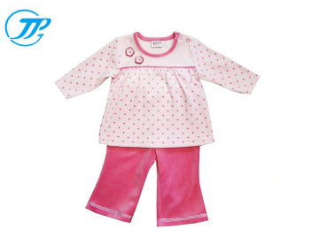 Stylish 100% Cotton Winter Girls Pajamas Baby Girls Long Sleeve Pajamas