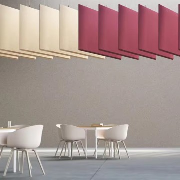 Defletores de teto acústicos de fibra de poliéster criativos