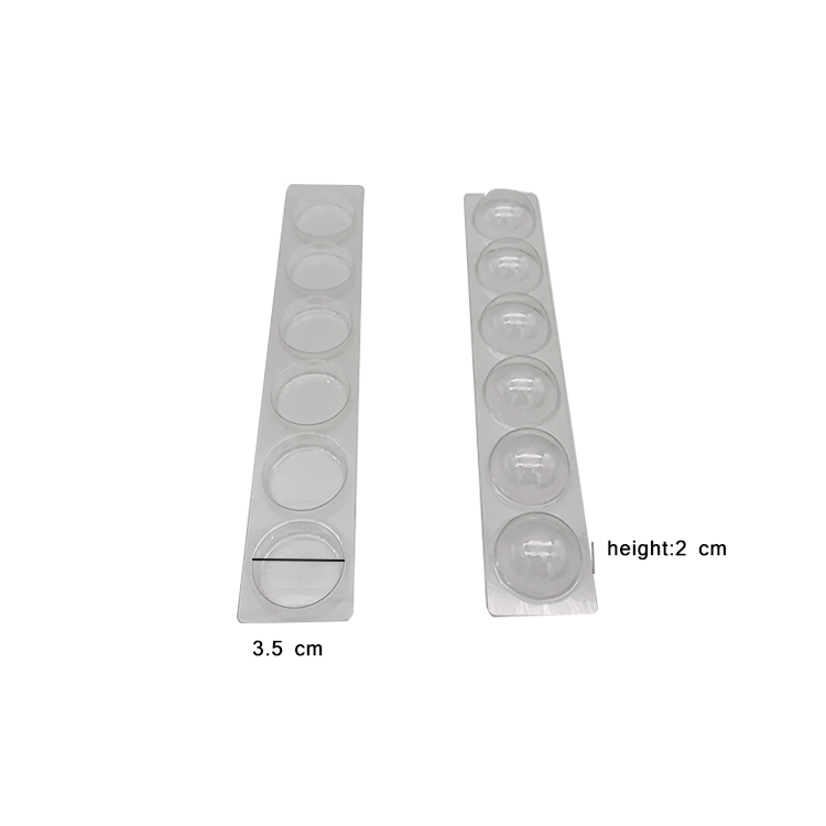 Thermoformed 6 cavity truffle inner blister tray