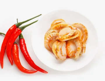 High Quality Cooked Seafood Scallop Without Shell