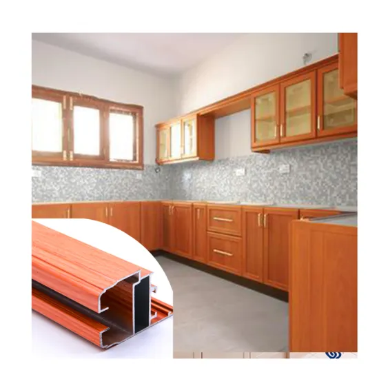 High-Quality Aluminum Kitchen Cabinet Designs with Aluminum Section Profiles