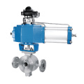 Electrical Actuator True Union Ball Valve V Type