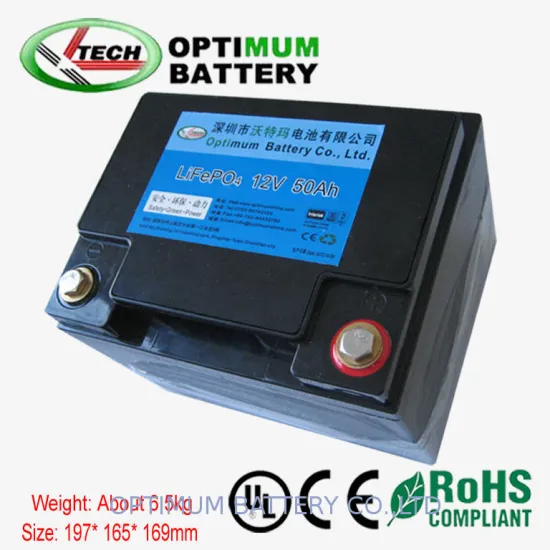 Opt-012150 12.8v 50ah Sla Led Lithium Battery Waterproof And Wireless