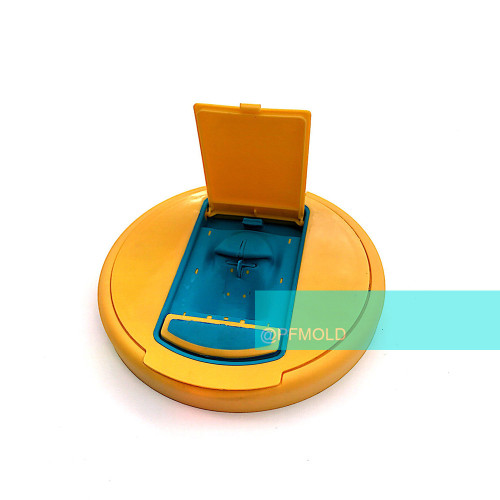 plastic double color cap mold and molding