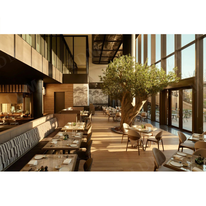 Móveis para refeições Móveis para restaurante único de couro