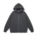 Anpassad logotyp Full Zip Up Hoodie Casual Sweatshirt