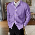 Herren strickte Cardigan Fashion Henley Pullover