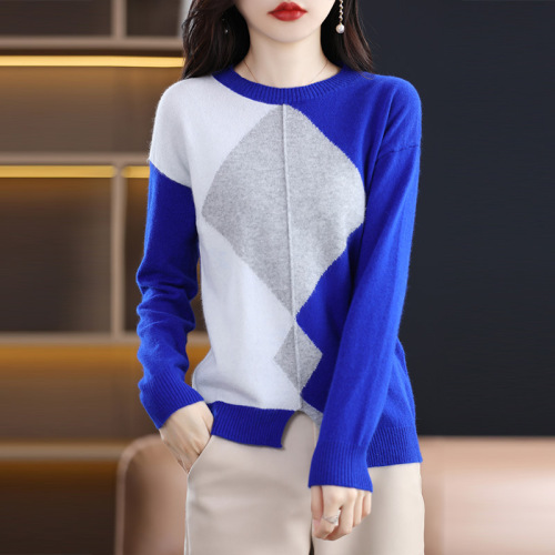 wool women's knitted pullover