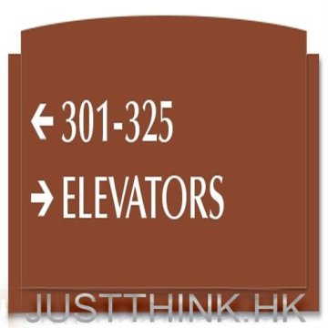 High-tech Acrylic 2-Line Directional Sign FZ-HG-0521-1