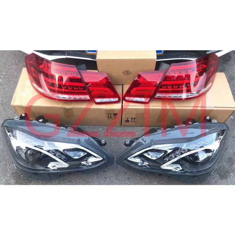 W212 front rear bumper side diffuser upgrade parts