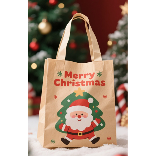 Paper christmas handbag for gift