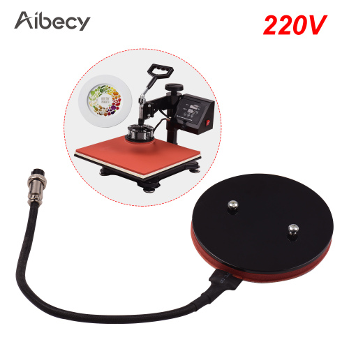 Aibecy 12.5cm/4.9in Small Heat Press Plate Pad Silicone Heating Pad Mat for Heat Press Machine