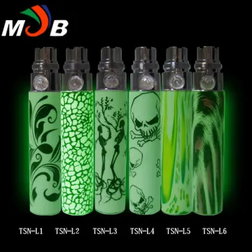 e cig battery TSN-L can glow in the dark place/ long lasting electronic cigarette battery