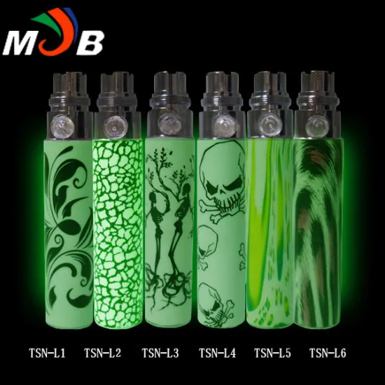 2014 new design ego battery e cigarette flash battery luminous battery