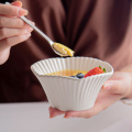 Nordic Style Dessert Bowls Set 4.7 inch Ceramic Sweet Bowl Porcelain Snack Bowl Cereal