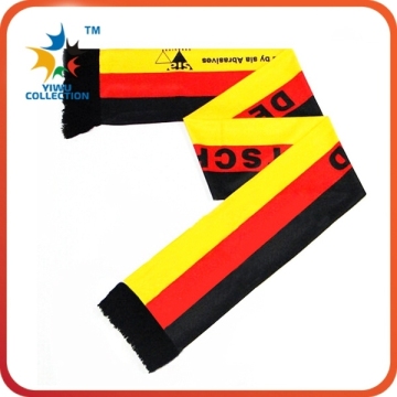 2015 fall no moq custom nice sports football satin scarf