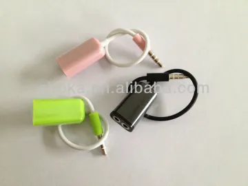3.5mm audio headphone earphone splitter jack adapter lead 2 way for iphone