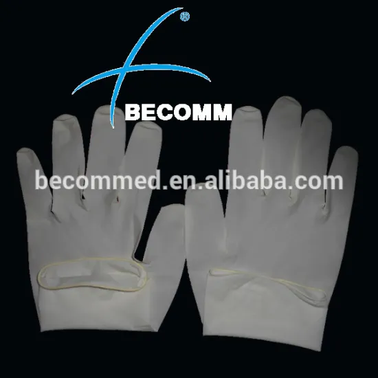 Natural latex examine gloves