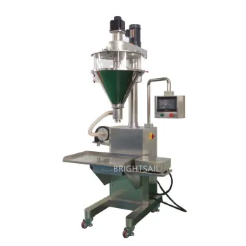 Semi-Automatic Powder Auger Filler for Wheat Spice Powder | Commercial Packing Machine for Food