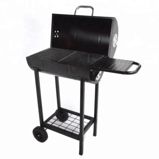 Foldable Side Table Movable Backyard Barbeque Barbecue Grill Large Oil Drum Bbq Charcoal Grill