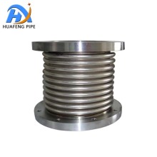 SS гофрированный фланец гибкий металлический плетенный шланг