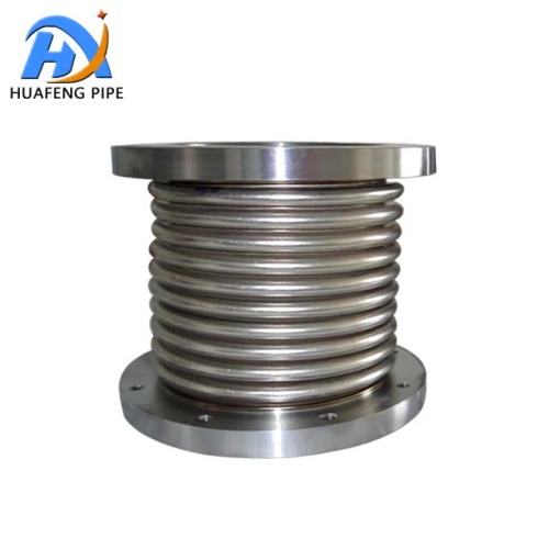 Stainless Steel Corrugated Braided Hose with Flanges