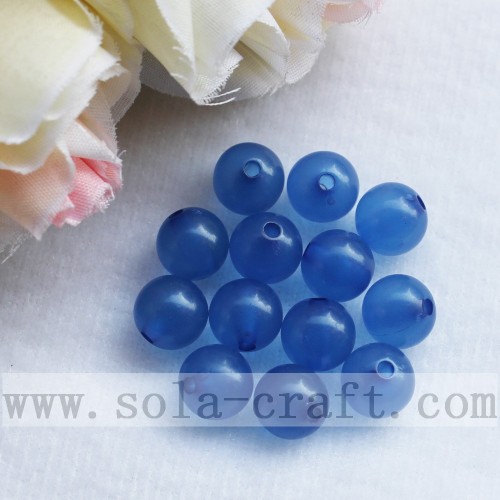 Perles lumineuses rondes en acrylique de couleurs mélangées populaires