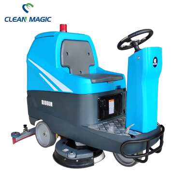Industrial warehouse floor sweeper