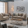 Living Room Fabric 321-Seater Sofa Set Design