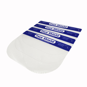 Disposable face shield PET clear plastic sheet