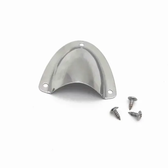 55MM x 57MM Stainless Steel Clamshell Air Vent Grille Metal Boat Duct Cover