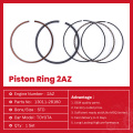 Toyota Motor Peças 2AZ Piston Rings 13011-28160