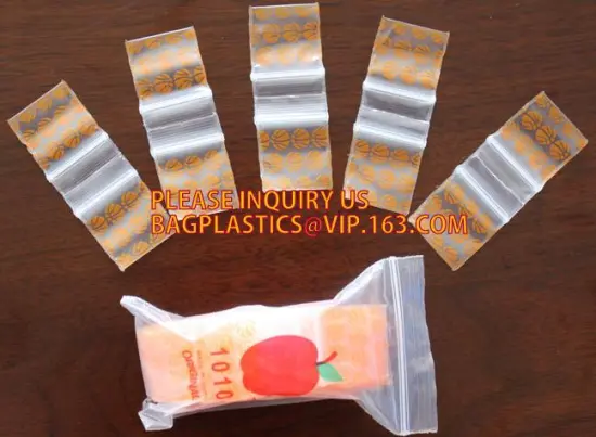 mini Zipper Poly Bag Resealable Plastic Shipping Bags for storage bags