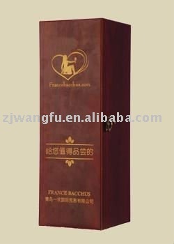 matte painting wooden wine case