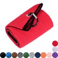 Custom Made Microfiber Waffle Sublimation Golf Towel