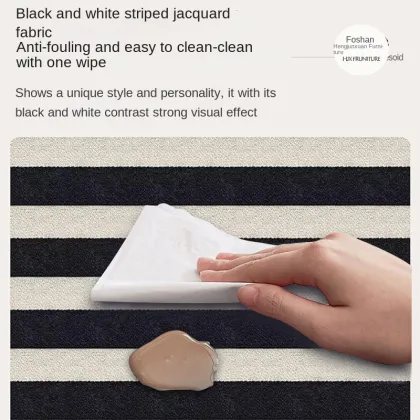 French Retro Solid Wood Fabric Leisure Chair