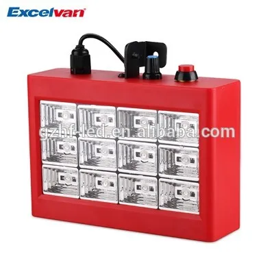 12PCS LED Effect Lighting Sound Control Strobe Flash Light Stage Lighting
