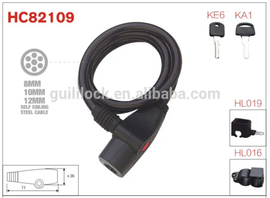 HC82109 wenzhou biker accessories bike lock/cable